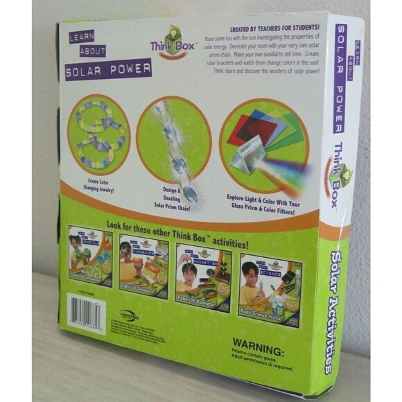 Think Box Activities, Learn About Solar Power, Ages 6-16 - Picture 3 of 7